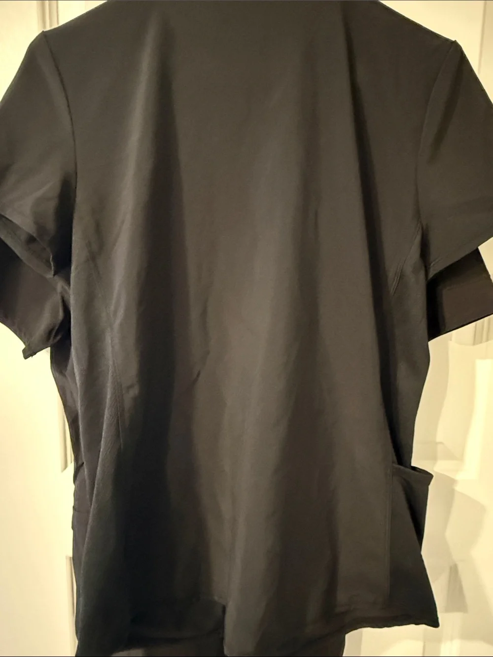 Scrubstar Black V-Neck Medical Scrub Top Set 2 Women’s XS Extra Small pockets - Picture 4 of 8